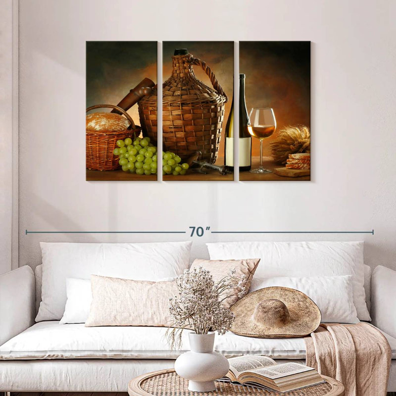 Yarlin Feast With Wine, 28" H x 45" W