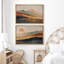 «Earthen Hues Abstract Sun Mountain Rustic» 2 pièces-100136279-100136278