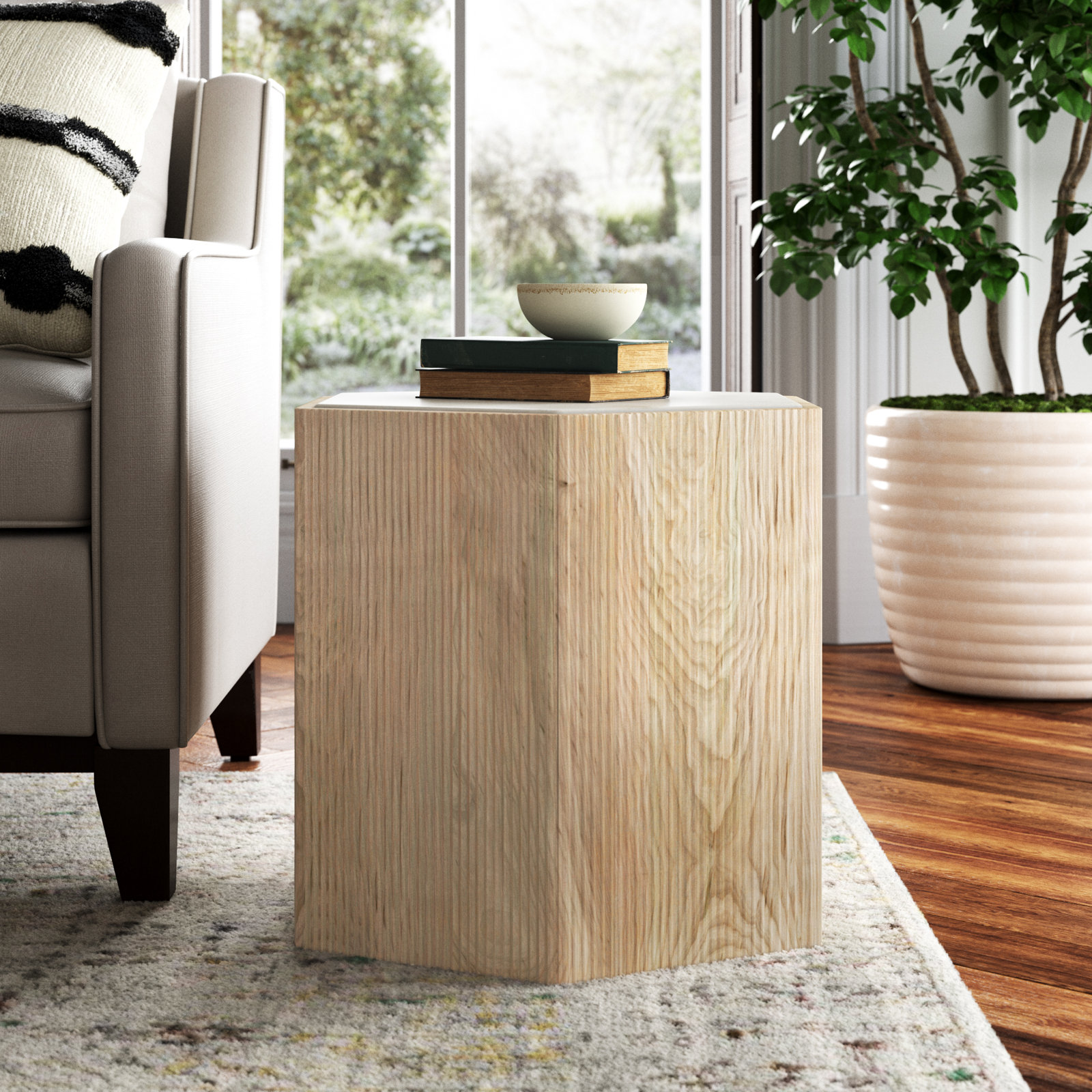 Tiney End Table, 18" H x 20" W x 17" D