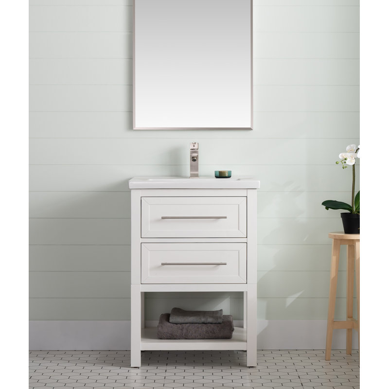 Ensemble de meuble-lavabo simple 24 po Bickley, Blanc