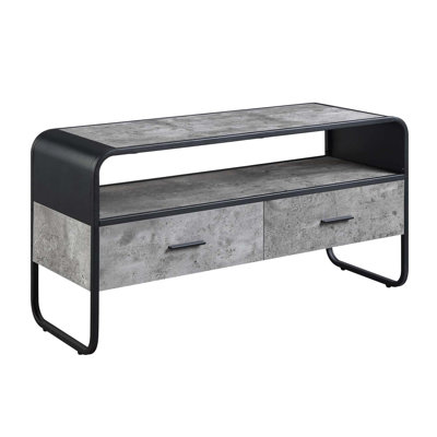 Meuble télé avec 2 tiroirs de rangement
