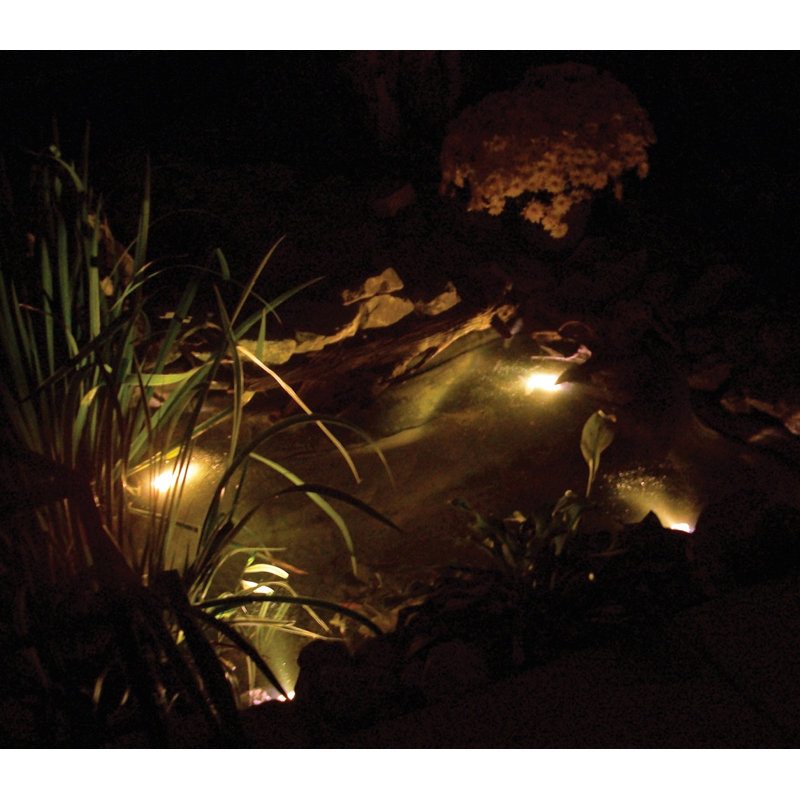 Ensemble d'éclairage pour étang 4 pièces avec transformateur Pond Glo