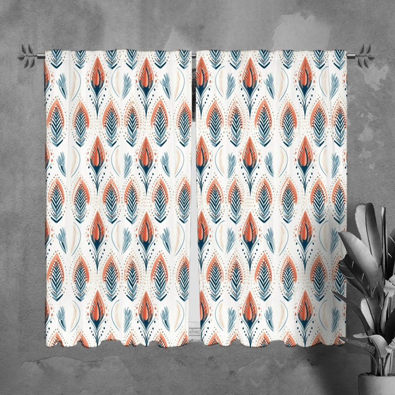 Treonna Polyester Room Darkening Curtain Pair, L 20 po x L 82 po