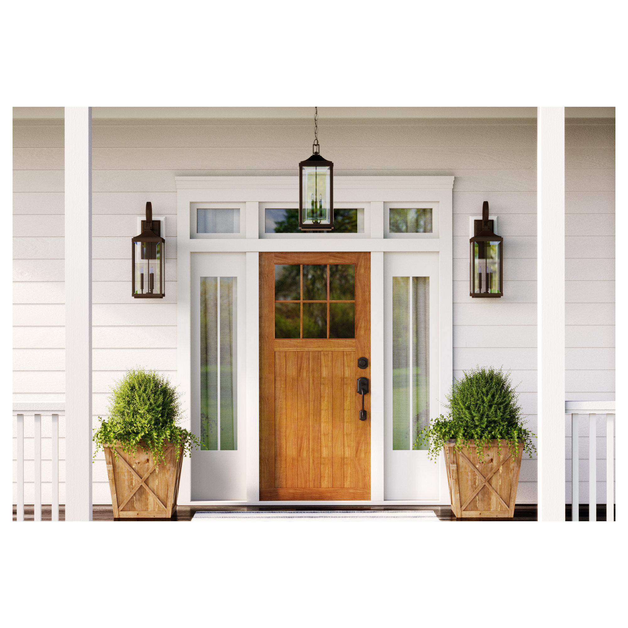 Crawley 2 Light Outdoor Wall Light, Antique Bronze