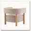 Fauteuil d'appoint rembourré Boucle-484708432