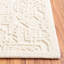 Tapis oriental texturé ivoire en laine / coton touffeté à la main-1114600226