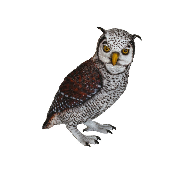 Élégante statue de hibou intemporel en bronze, belle création de patine finie à la main Nerys, L 12 po x l 6 po x H 12 po