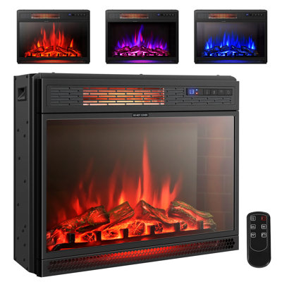 Fugate Belfry Heating 64 cm W Black Electric Fireplace
