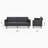 Balabek Twin 76'' Upholstered Convertible Sofa-1550002595
