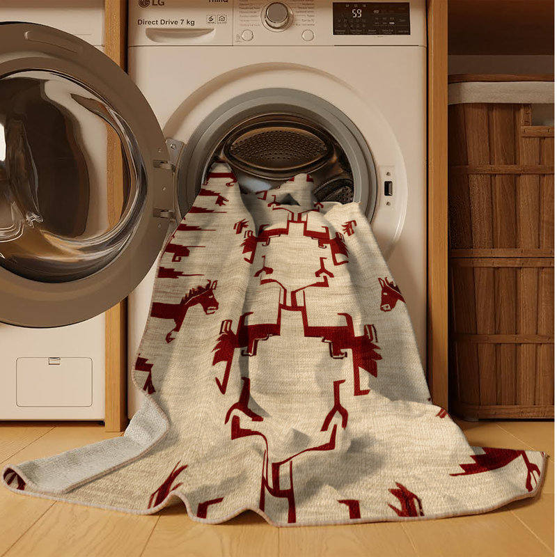 Tapis art déco brun lavable à la machine, Carré 4 pi