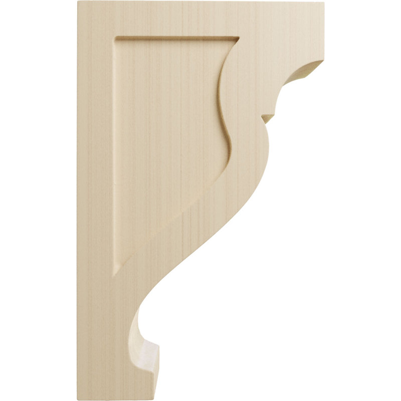 Mini Rockport Rubberwood Corbel 1.75"W x 5"D x 8"H