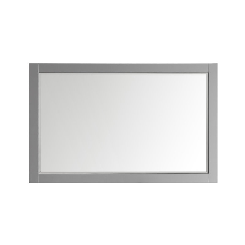 Eita Flat Wall Mirror, Gray, 36" x 57.2"