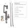  Bathroom Sink Faucet With Spray Function And Temperature Display For Anti-skid Switch And Hot & Cold And 360° Rotary