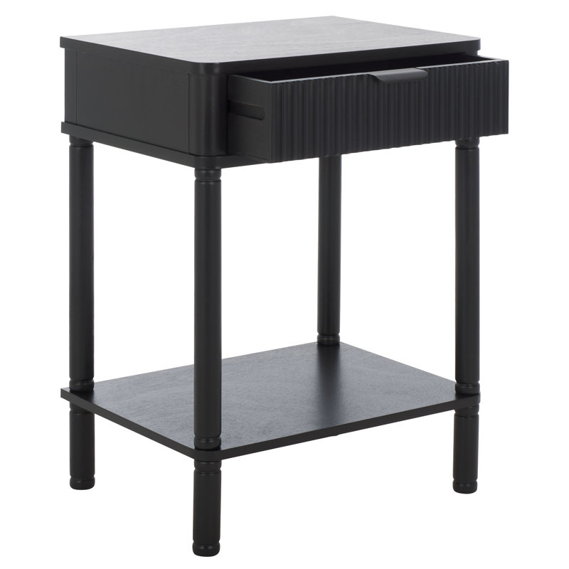 Thurston End Table, Matte Black