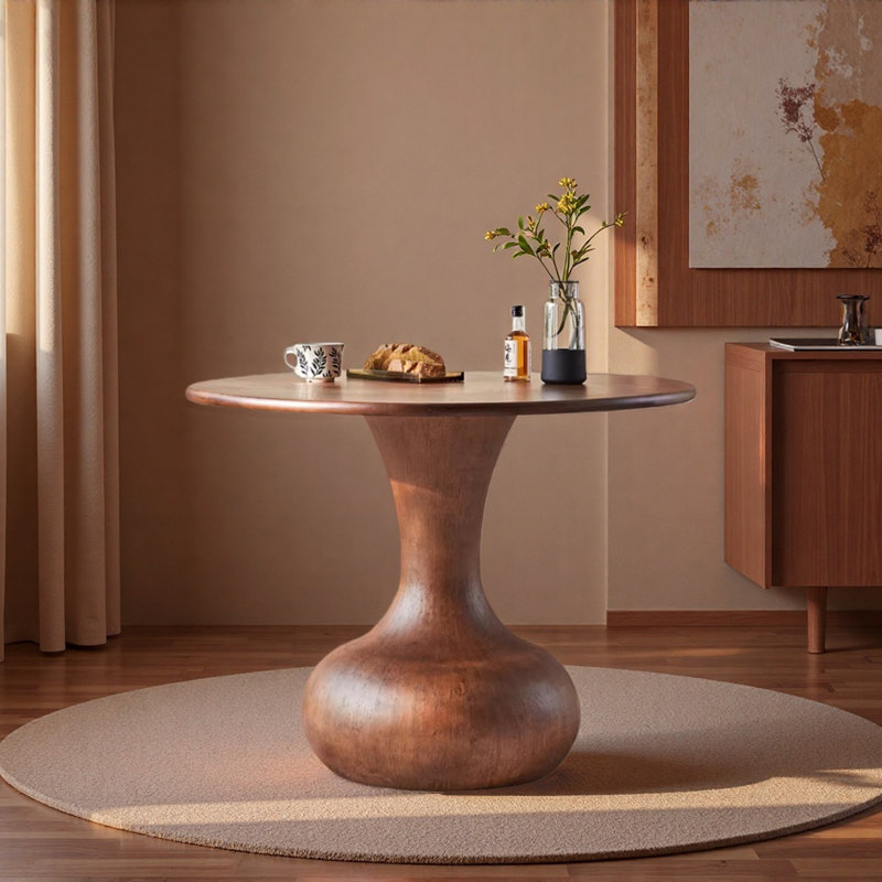 Table ronde en bois de frêne durable Creative Design, H 29,52 po x L 41,33 po x l 41,33 po 