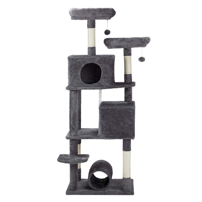 65 inch  Large Multi-Level Cat Play House