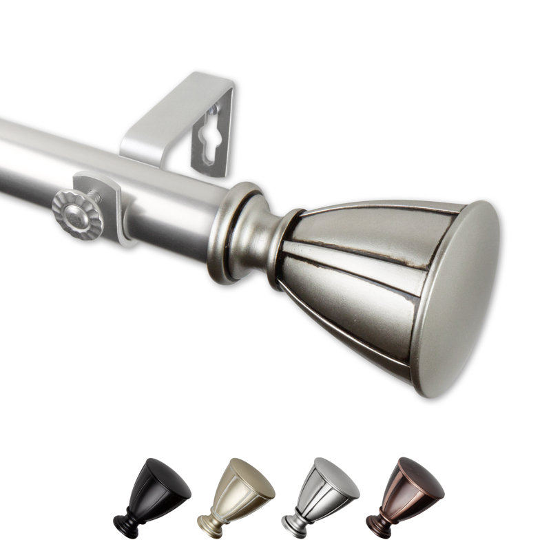 Simple 1 po Ayla, 160" – 240", Nickel satiné