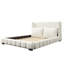 Grand lit plateforme tapissier avec 2 coussins, blanc-723472414-723472415