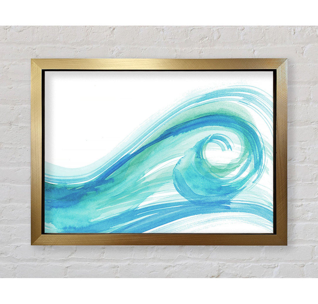 Gerahmter Kunstdruck Wave Swirl