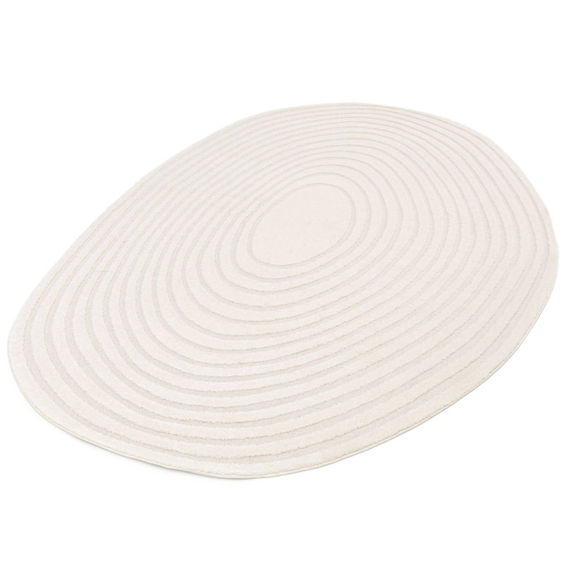 Oval Abstract Area Rug, Oval 200 x 290 cm
