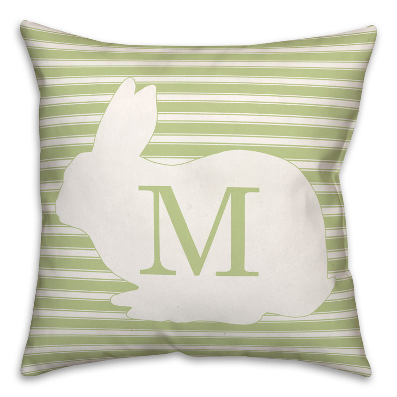 Striped Reversible Throw Pillow, M