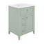 Meuble-lavabo 24 po avec lavabo, tiroirs et armoire avec tablettes réglables-454008876