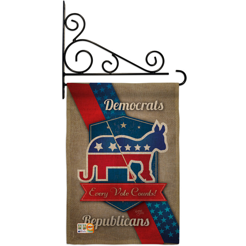 Double Sided 18.5'' H x 13'' W Polyester Independence Day Garden Flag