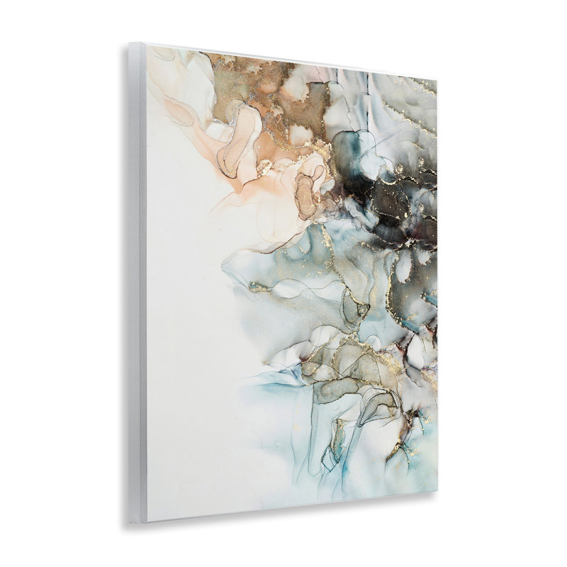 "Glam & Neutral Abstraction", art mural par Incado