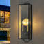 Applique murale noire avec lanterne murale et verre doré-998294298-998294276