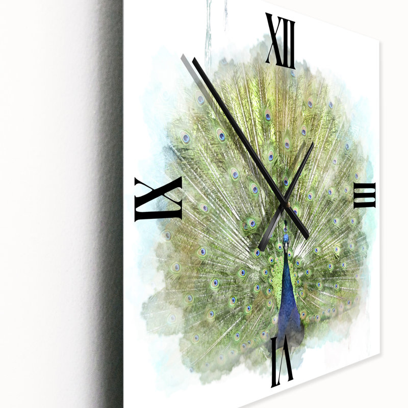 Horloge murale paon, Moyen