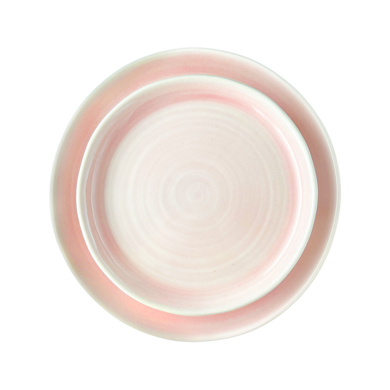 Ensemble d'assiettes 10,75 po Canvas Home Pinch, Rose