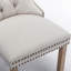 Chaise grise, 2 pièces, revêtement en lin, pieds en bois massif, garniture cloutée, revêtement contemporain Sw6801bg-1243837685