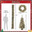Pre-lit Christmas Artificial Tree 4-Piece Set