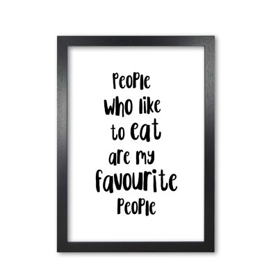 People Who Like To Eat - Print