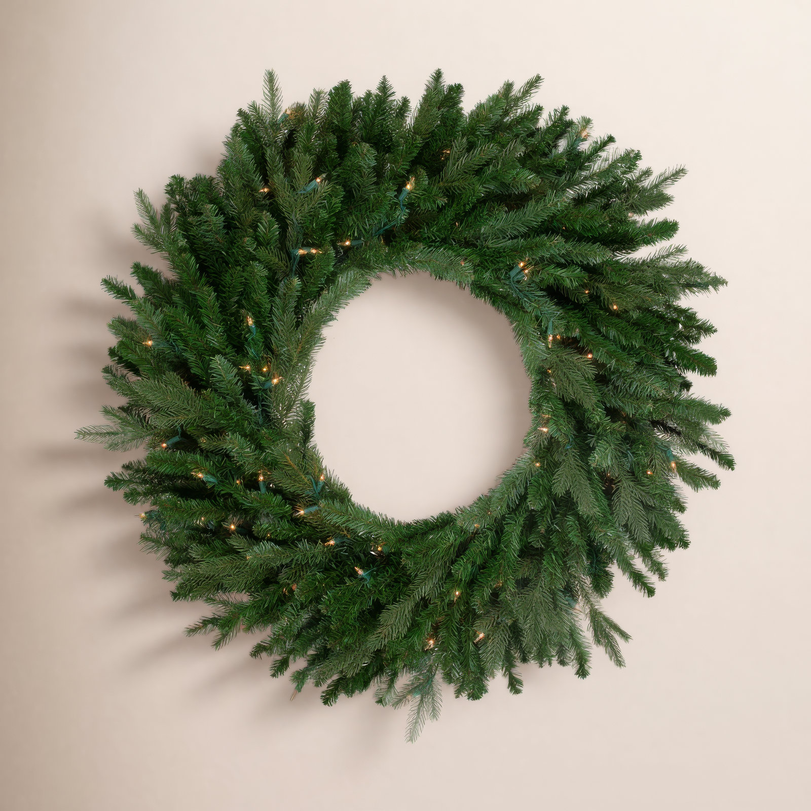 48" Pre-Lit Spruce Wreath