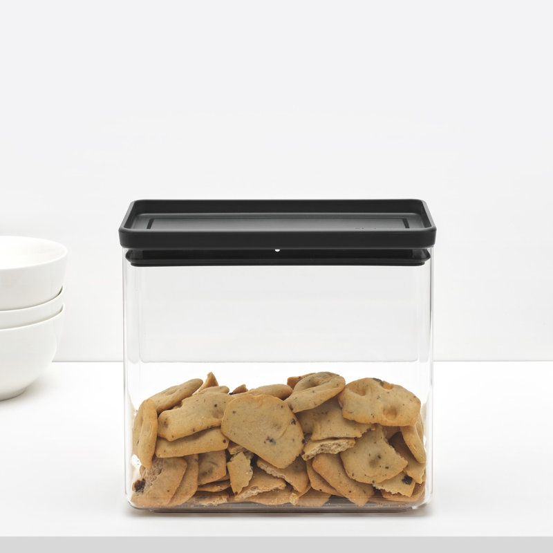 Ensemble de 3 pots empilables et savoureux de 1 litre de 1,5 litre et de 3,5 litres, Gris foncé
