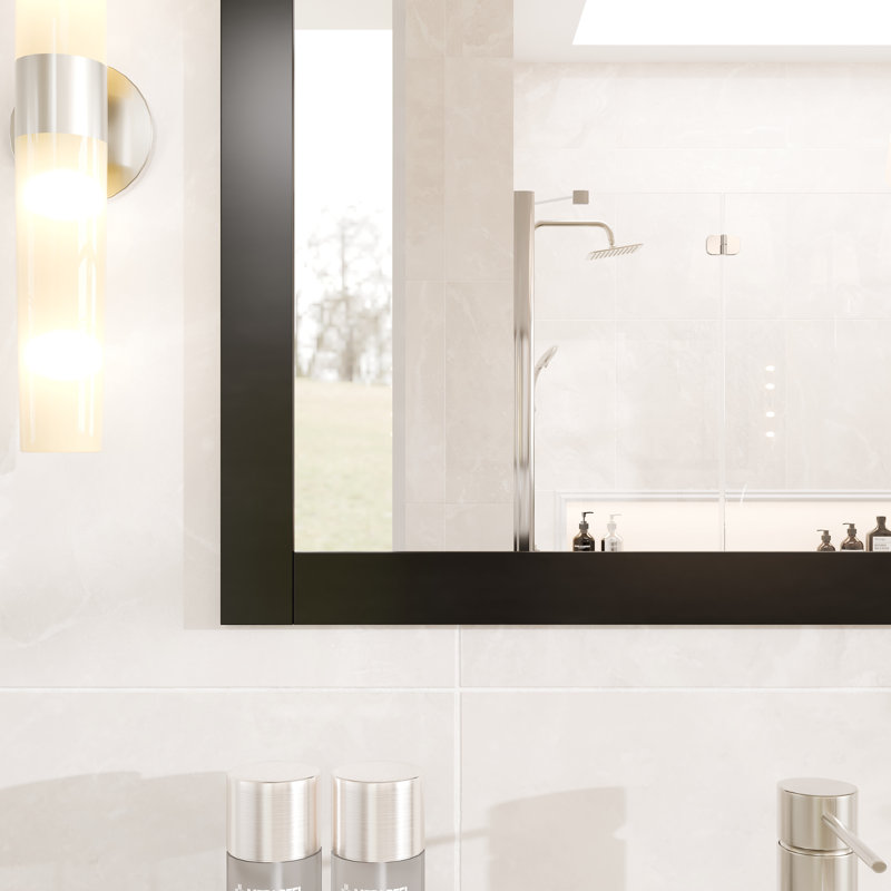 Miroir rectangulaire en bois espresso 72 "x 30" Eviva Aberdeen