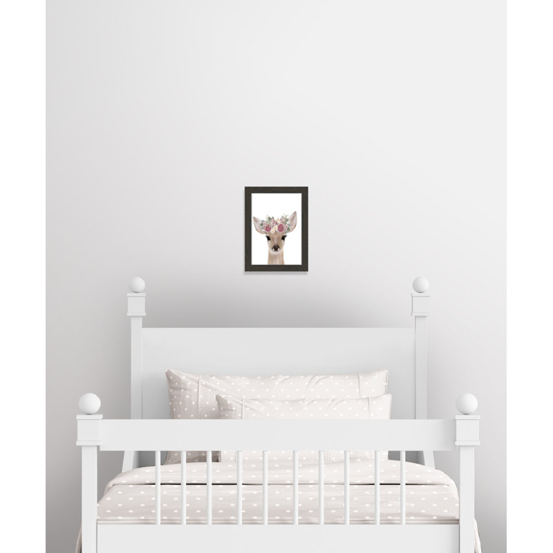 Décoration murale pour enfants, H 16 po x l 12 po x P 0,63 po, Cadre plat à grain de bois noir