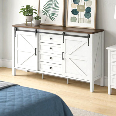 Armoire de rangement avec tiroirs Spacieux Coffee Bar