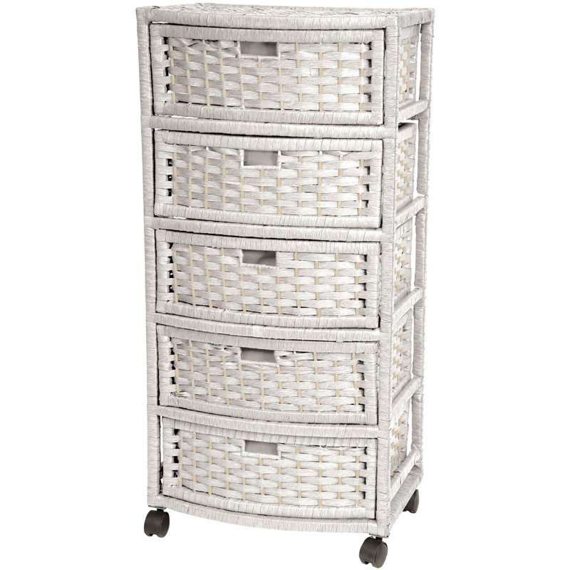 5-Drawer Storage Chest, White