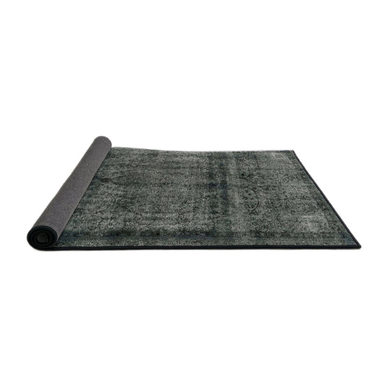 Tapis décoratif multicolore à motif abstrait, Rond 4 pi