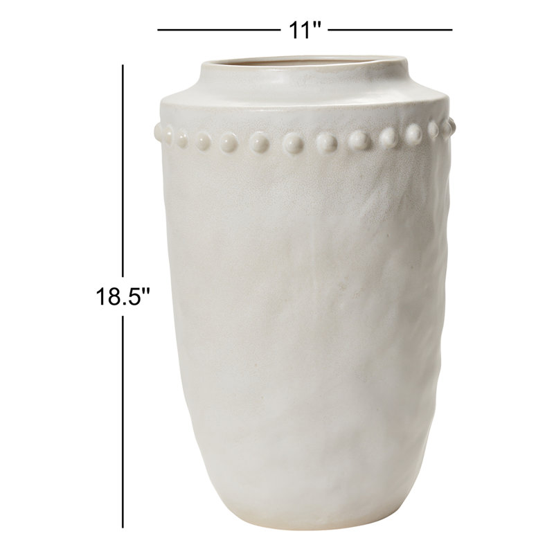 Declo 18.5'' Handmade Ceramic Table Vase