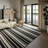  Bowery Striped Wool Area Rug-79927198