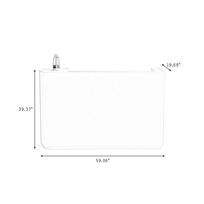 Bureau de réception rectangulaire Modern, Picture color