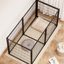 Cage pour chien de 63 po pour chiens de taille moyenne de 50 à 90 lb, parc pour chiots avec dessus sécuritaire, métal résistant à la traction, emplacement de la porte réglable, diviseur à deux espaces, canines à assemblage rapide, fil amovible, séparé