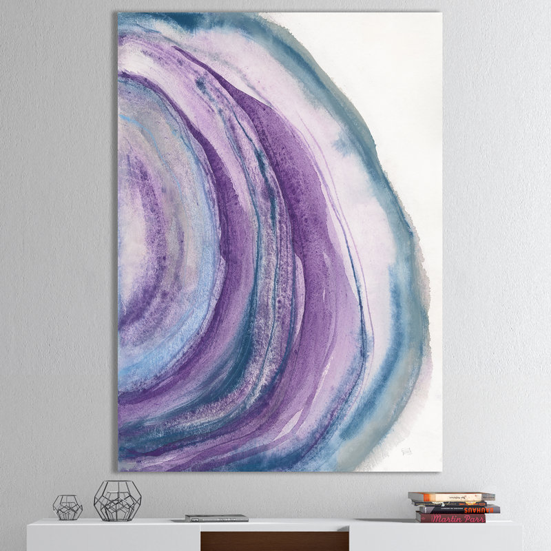 Watode Geode I - Reproduction d'art sur toile tendue, H 20 po x l 12 po x P 1po