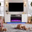 Belfry Heating 180cm W White Electric Fireplace