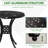 Black 30" Round Patio Dining Table With Umbrella Hole, Cast Aluminum Outdoor Table. Rust- Material, Balanced Design Bistro Build, Adjustable Feet