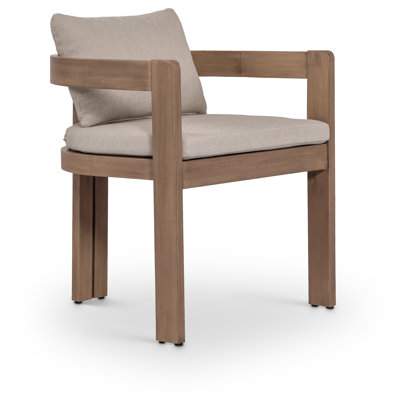Chaise d'extérieur rembourrée en tissu Glenmore