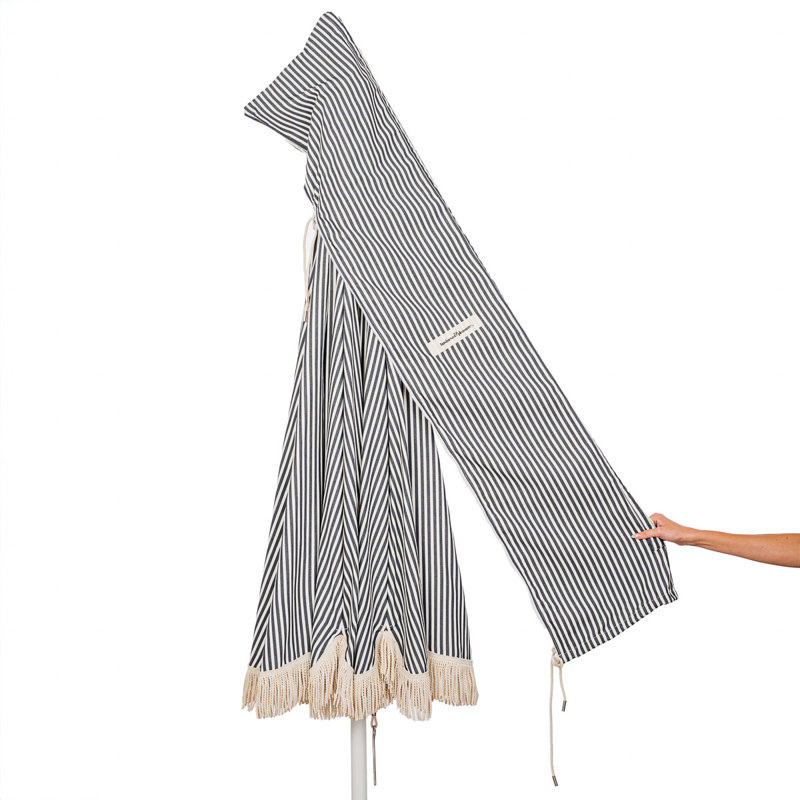 Patio 90'' W Umbrella, Pink/White Striped